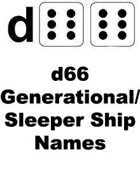 d66 Generational/Sleeper Ship Names