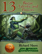 13 Rogue Talents and Powers (13th Age Compatible)