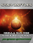 Star Battles: Nebula Sun Rise Space Battle Map (VTT)