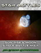 Star Battles: Sun Rise and Moon Space Battle Map (VTT)