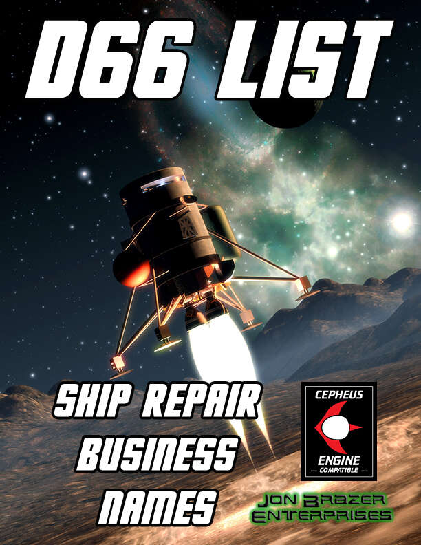 d66 Ship Repair Business Names - Jon Brazer Enterprises | d66 ...
