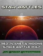 Star Battles: Red Planet and Moons Space Battle Map (VTT)