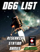 d66 Research Station Names