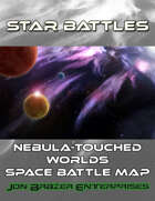 Star Battles: Nebula-Touched Worlds Space Battle Map (VTT)