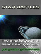 Star Battles: Icy Ringed World Space Battle Map (VTT)