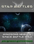 Star Battles: Windsong Nebula Space Battle Map (VTT)