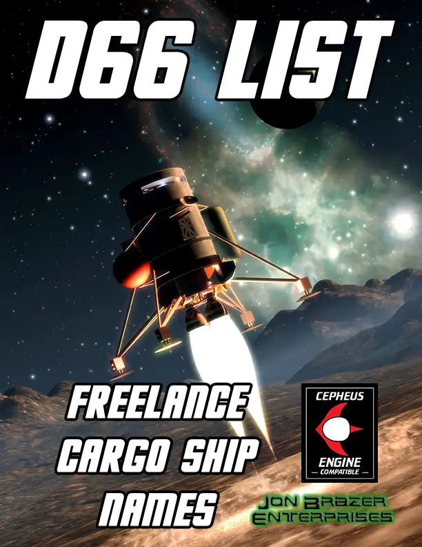 d66 Freelance Cargo Ship Names