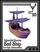 Adjustable Gaming Sail Ship For Epic Adventures.