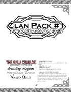Clan Pack #1: The Outsiders (for The Ninja Crusade 2nd Ed)