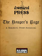 The Pauper's Page, Vol 1 Issue 1