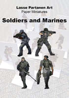 Paper Minis Solders and Marines