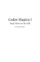Codex Magica I - New Magic Items for OSR and Shadowdark