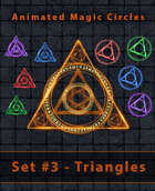 Animated Magic Summoning Circle Set #3 - Triangles