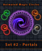 Animated Magic Summoning Circle Set #2 - Portals