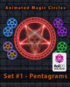 Animated Magic Summoning Circle Set #1 - Pentagrams (Roll20)