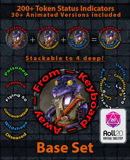 200+ Token Status Ring Overlays Base Set (Roll20) - LivingDungeons ...