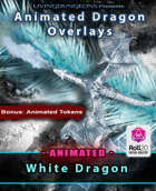 Animated Dragon Attack Overlays - White Dragon (Roll20)