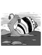 Character Art - Grayscale Art - Flail Snail