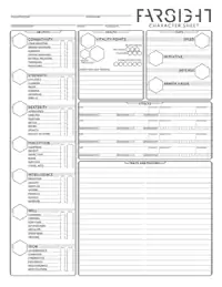 Great Plain Apocalypse Alternate Character Sheets - Shadow Drifter ...