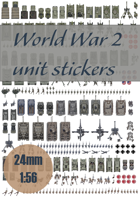 World War 2 unit stickers 1:56 (28 mm)