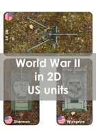 World War 2 in 2D US Units 1:56 (28 mm)