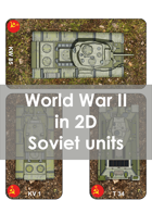World War 2 in 2D Soviet Units 1:56 (28 mm)