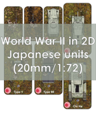 World War 2 in 2D Japanese Units 1:72 (20 mm)