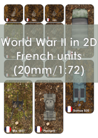 World War 2 in 2D French Units 1:72 (20 mm)