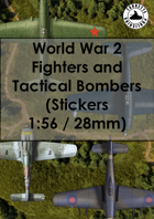 World War 2 Fighters and Tactical Bombers (Stickers 1:56 / 28mm)