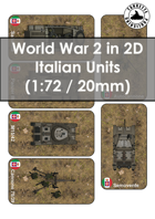 World War 2 in 2D Italian Units 1:72 (20 mm)