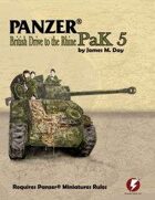 Panzer® Miniatures Rules British Data Cards