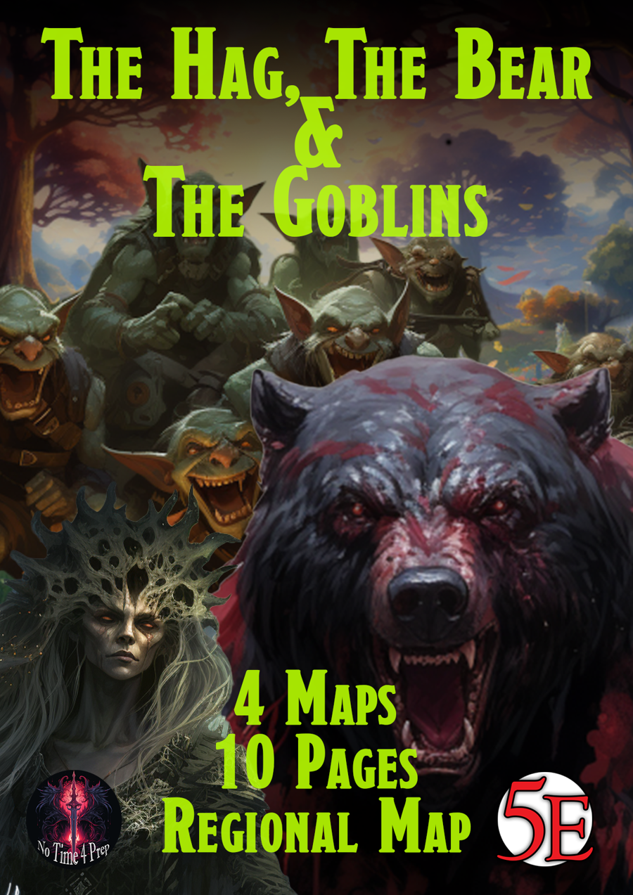 The Hag, The Bear & The Goblins - 4 Maps & the adventure for 1 ...