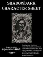 Shadowdark Character Sheet