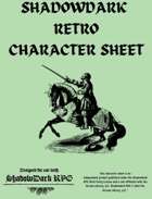 Shadowdark Retro Character Sheets