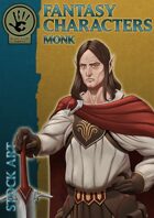 Fantasy Characters - Monk stock art