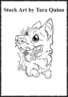 Blink Dog - RPG Stock Art by Tara Quinn