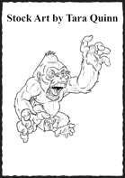 Ape - RPG Stock Art by Tara Quinn