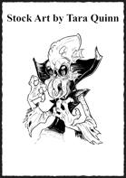 Brain Burrower - RPG Stock Art by Tara Quinn