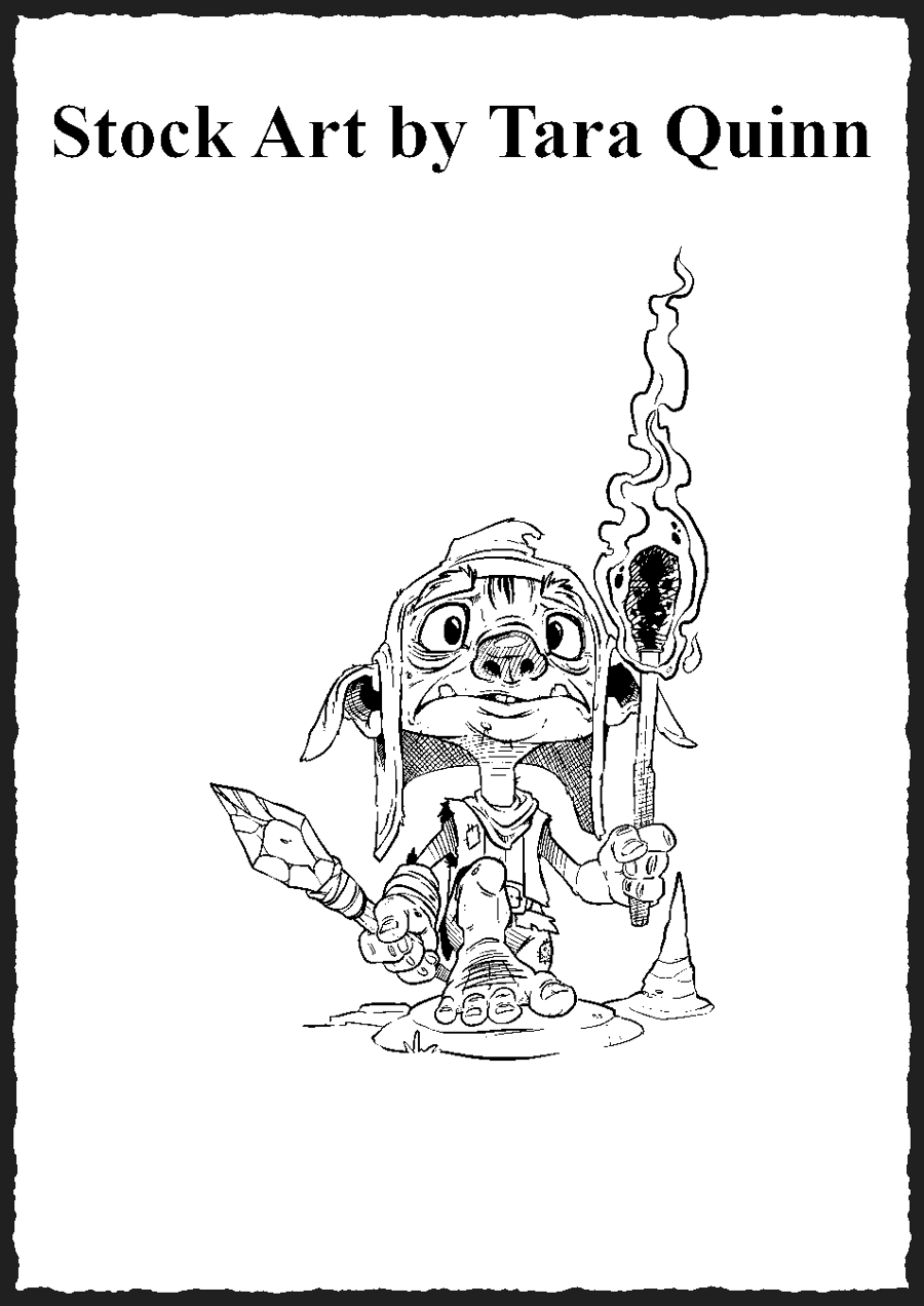 Goblin Adventurer - RPG Stock Art by Tara Quinn - BirdEnuf Books & Games |  DriveThruRPG