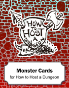 Monster Cards for How to Host a Dungeon