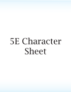 Blank 5E Character Sheet