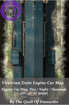 Victorian Train Engine Car Map