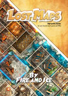 High-quality game board (floor plan) for Your favorite board game or role-playing game. By Fire and Ice
