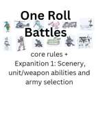 One Roll Battles - expansion 1: terrain, abilities and force selection.
