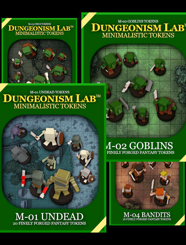 Monsters Tokens 1 [BUNDLE] - dungeonismlab | TOKENS | SPECIAL DEALS ...