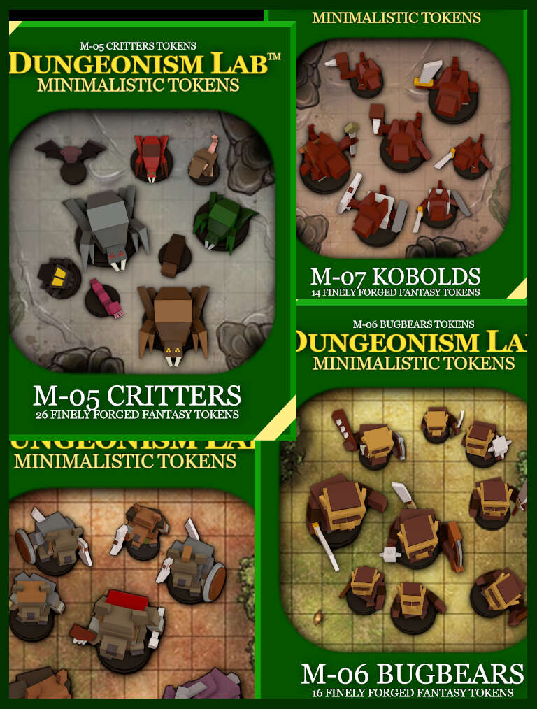 Monsters Tokens 2 [BUNDLE] - dungeonismlab | TOKENS | SPECIAL DEALS ...