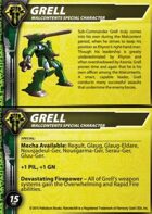 Malcontents Grell Special Character Card for Robotech® RPG Tactics™