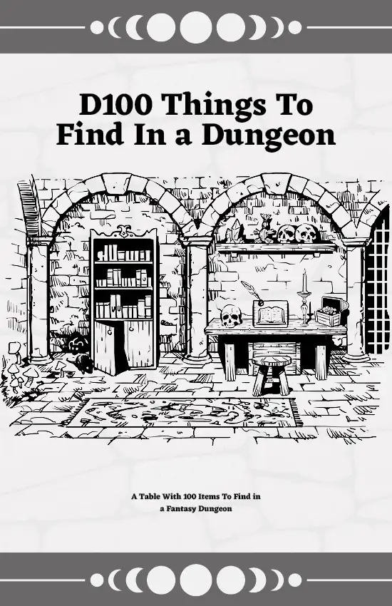 D100 Things To Find In a Dungeon
