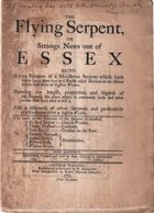 The Flying Serpent, or Strange News Out Of Essex