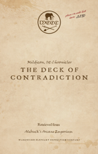 Deck of Contradiction Lore Booklet (Sample)